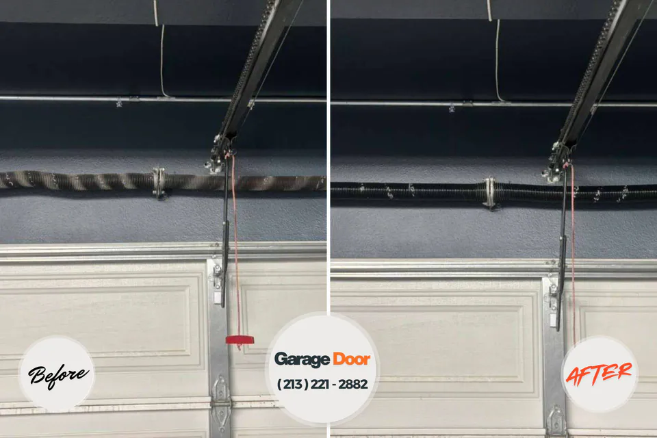 Before and after: garage door company Pueblo West, CO